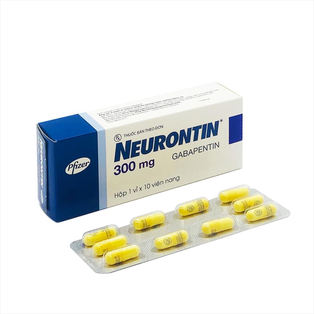 Neurontin Gabapentin 300mg hộp 10 viên nang Pfizer