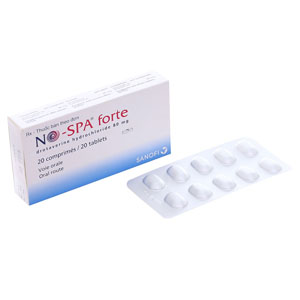No-Spa Forte Drotaverine 80mg hộp 2 vỉ x 10 viên nén Sanofi
