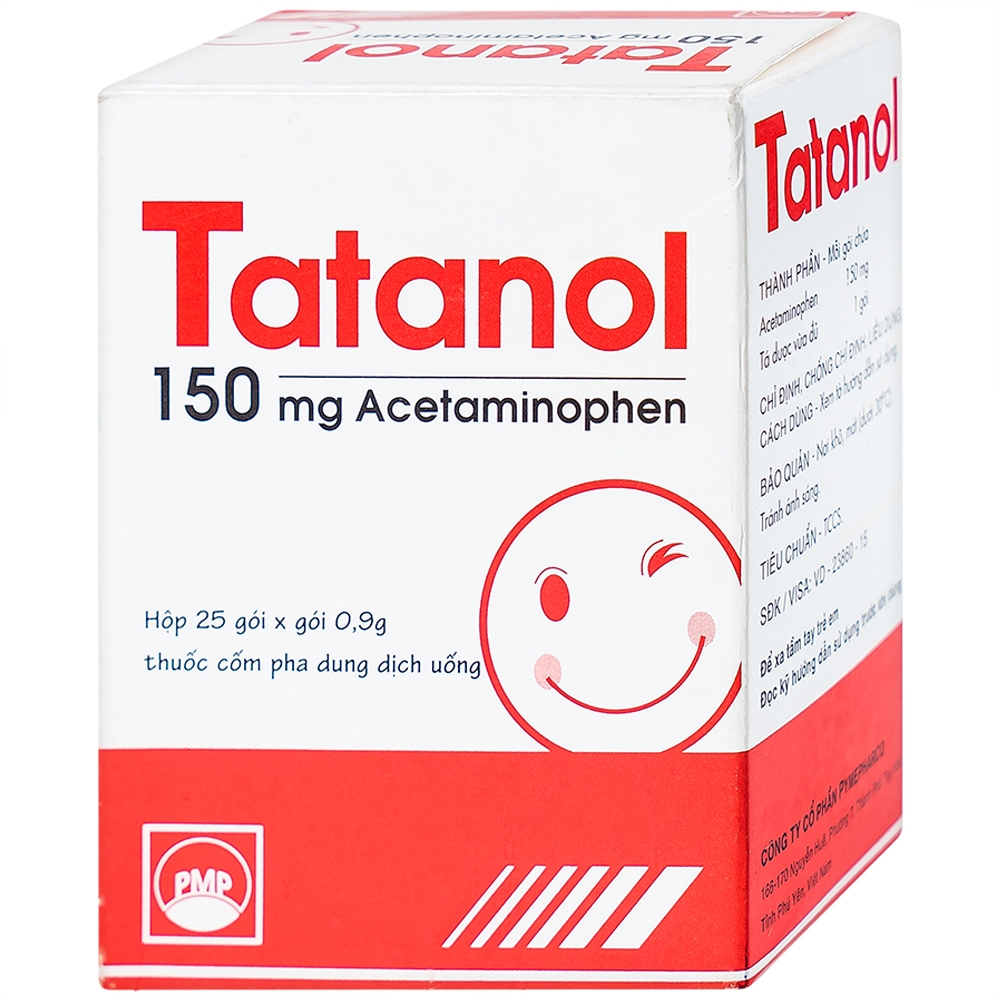 Tatanol Acetaminophen 150mg hộp 25 gói x 0.9g Pymepharco