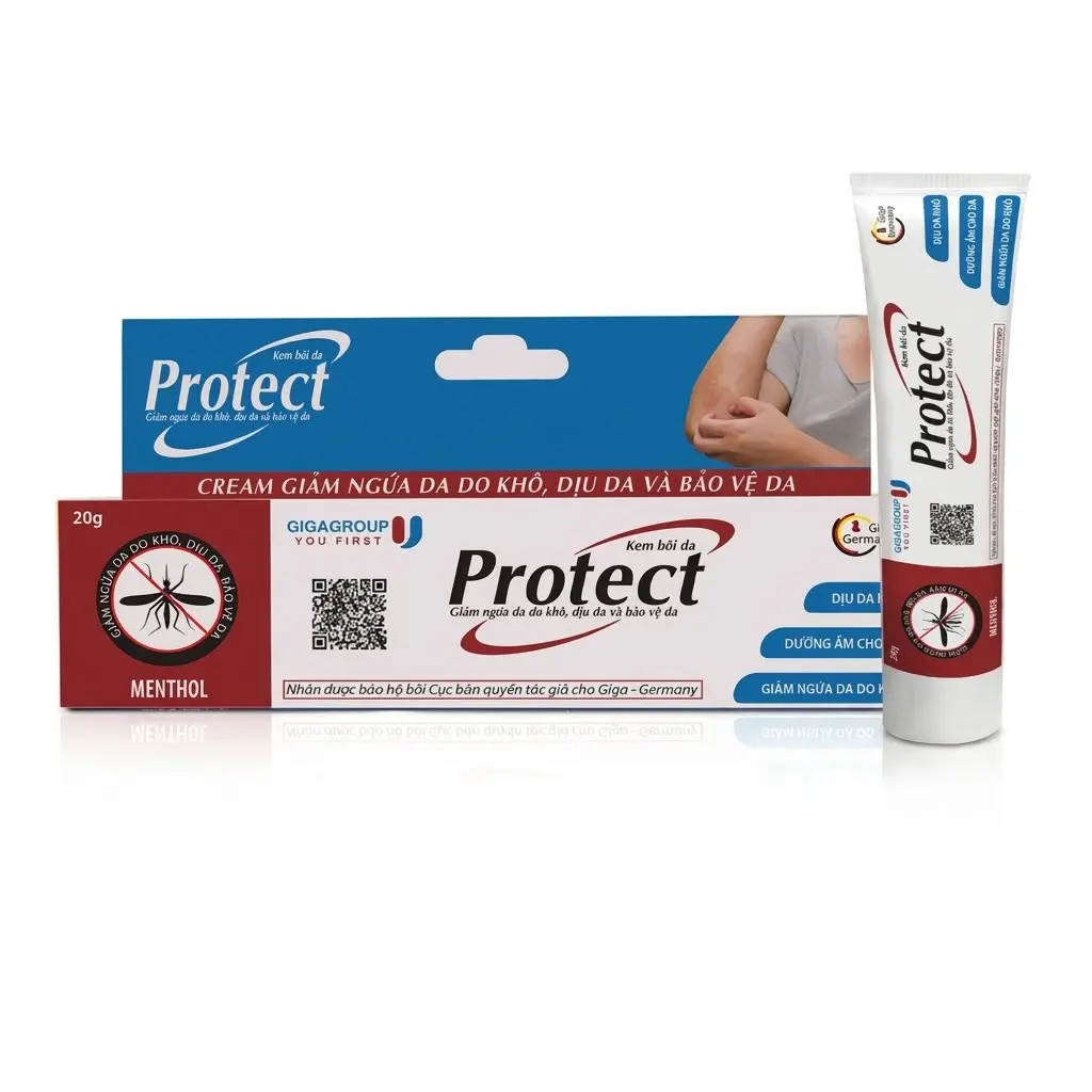 Protect kem bôi da giảm ngứa côn trùng cắn tuýp 20g Giga Đức