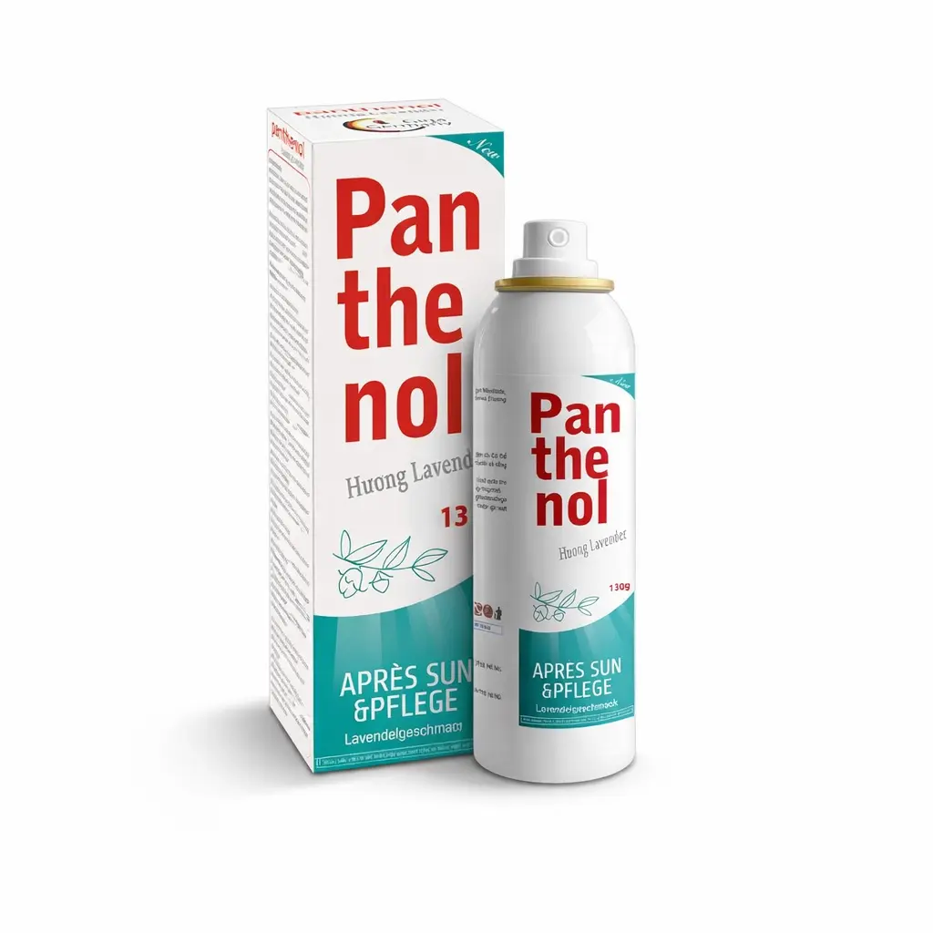 Panthenol Nano Bạc xịt bỏng, làm lành tổn thương da hộp 1 lọ 130g hương Lavender Giga Đức