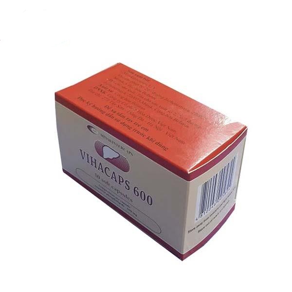 Vihacaps 600mg hộp 5 vỉ x 10 viên nang mềm Cộng Hòa Belarus