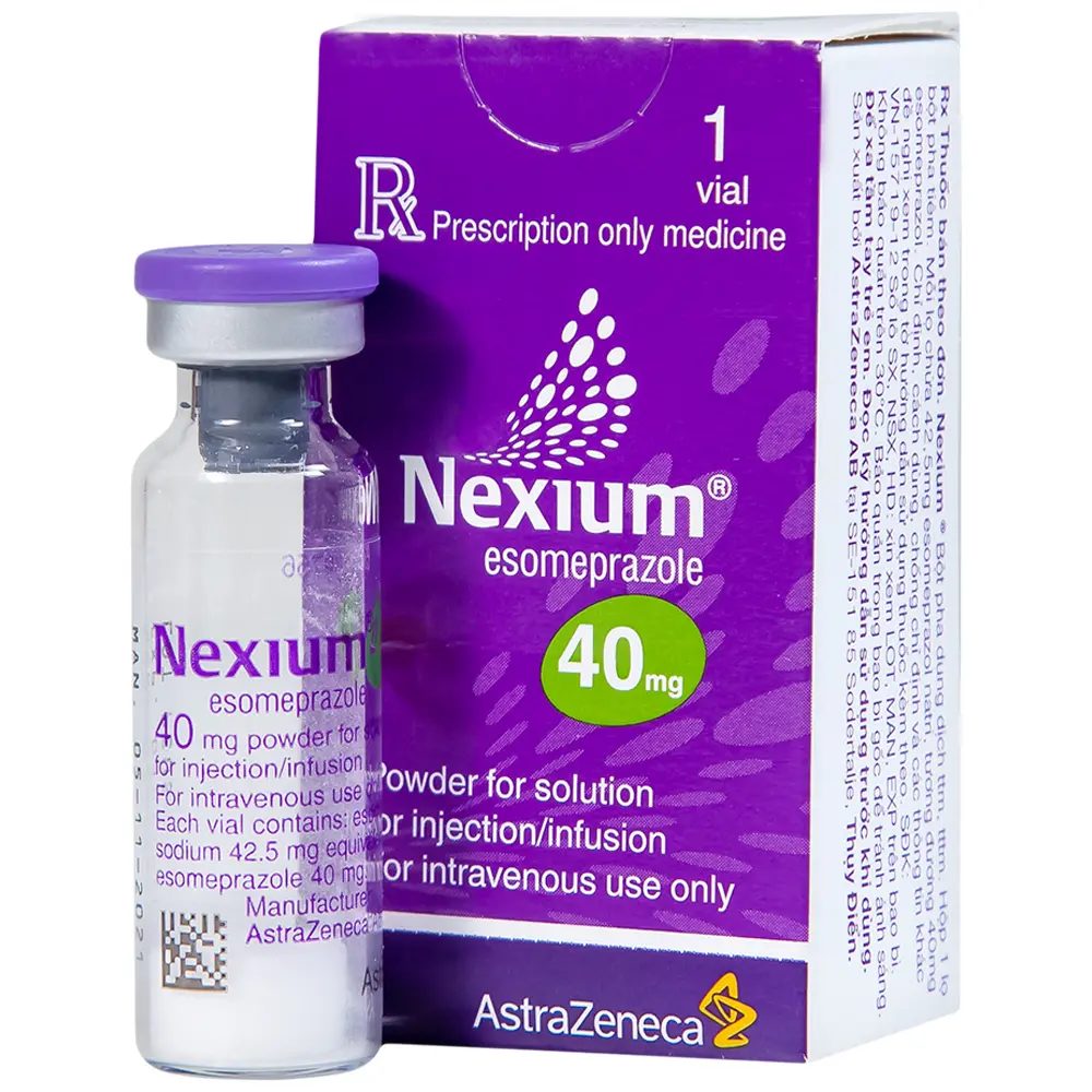 Nexium Esomeprazole 40mg lọ 10ml tiêm AstraZeneca