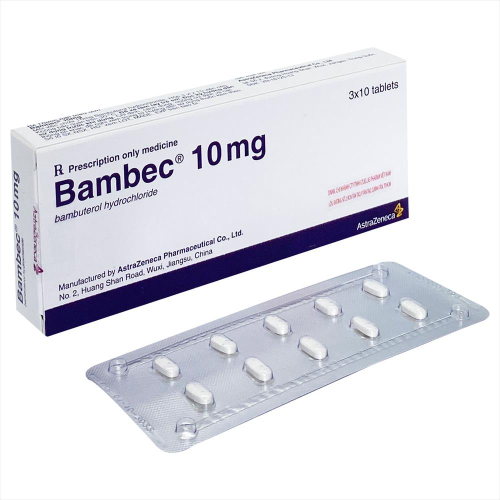 Bambec Bambuterol 10mg hộp 3 vỉ x 10 viên AstraZeneca