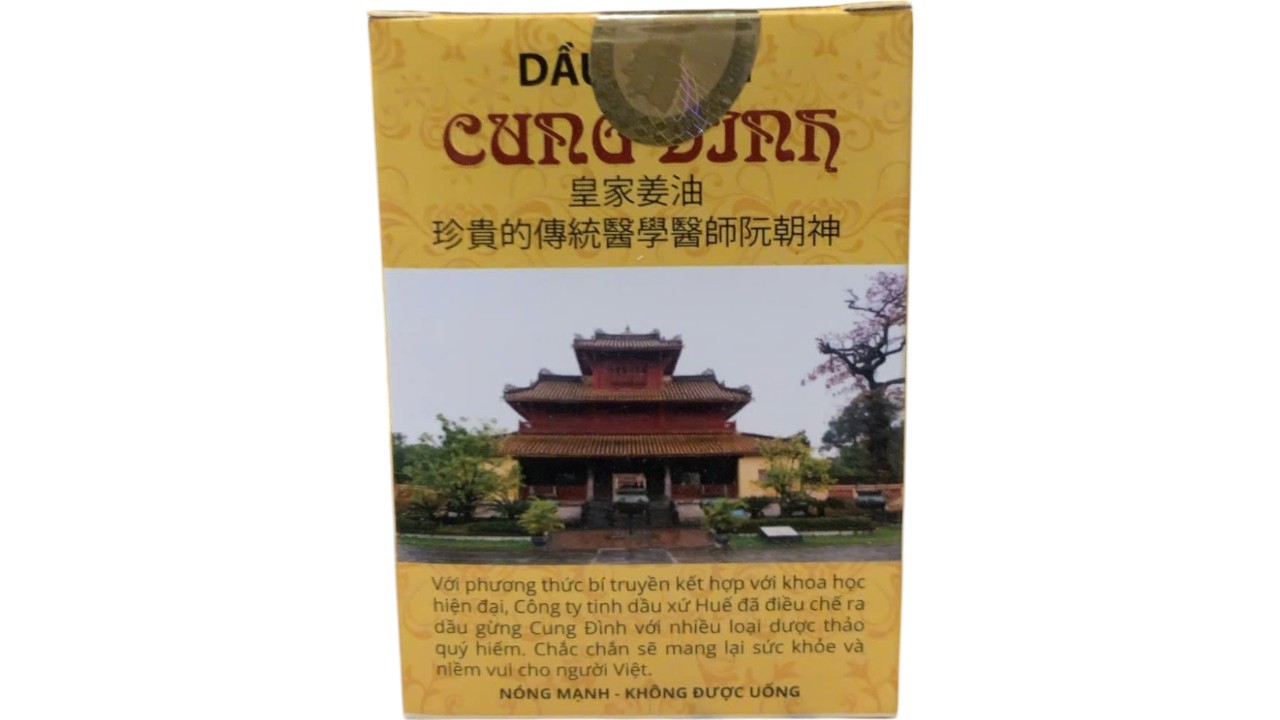Dầu gừng cung đình lọ 10ml Huế