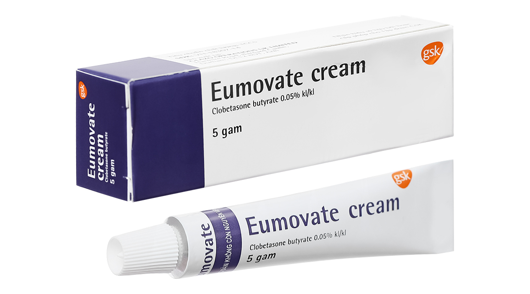 Eumovate cream Clobetasone butyrate 0.05% tuýp 5g GSK
